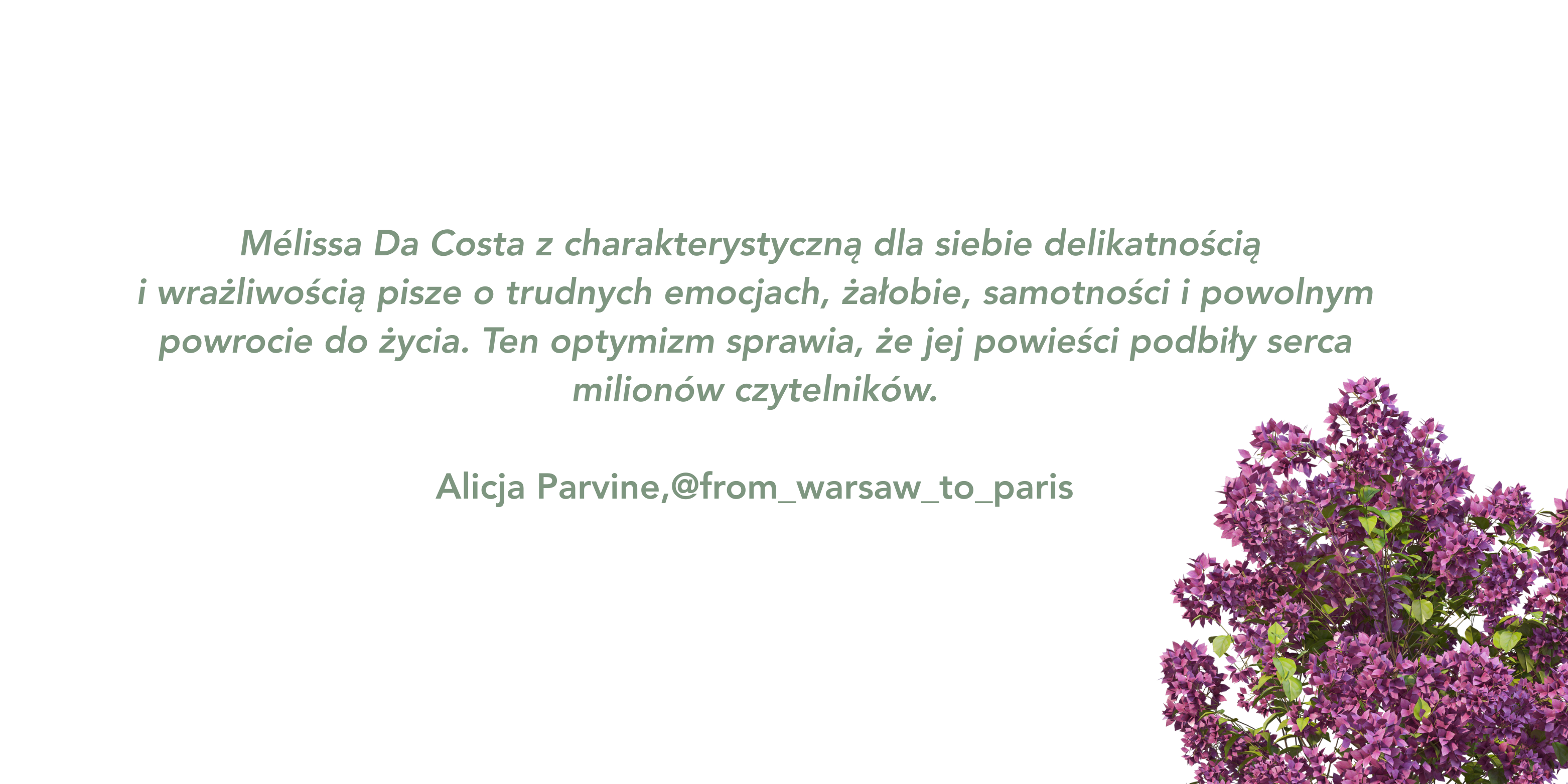 Opinia o książce od Alicji Parvine